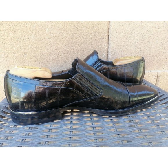 Dino Bigioni‎ Sosnie Black Leather Slip On Size 7 US, Euro sz 40 Made in Italy main image 11